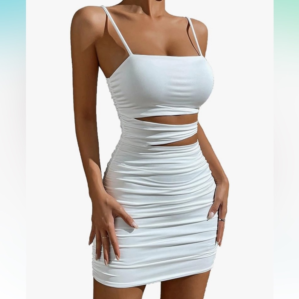 White bachelorette dress